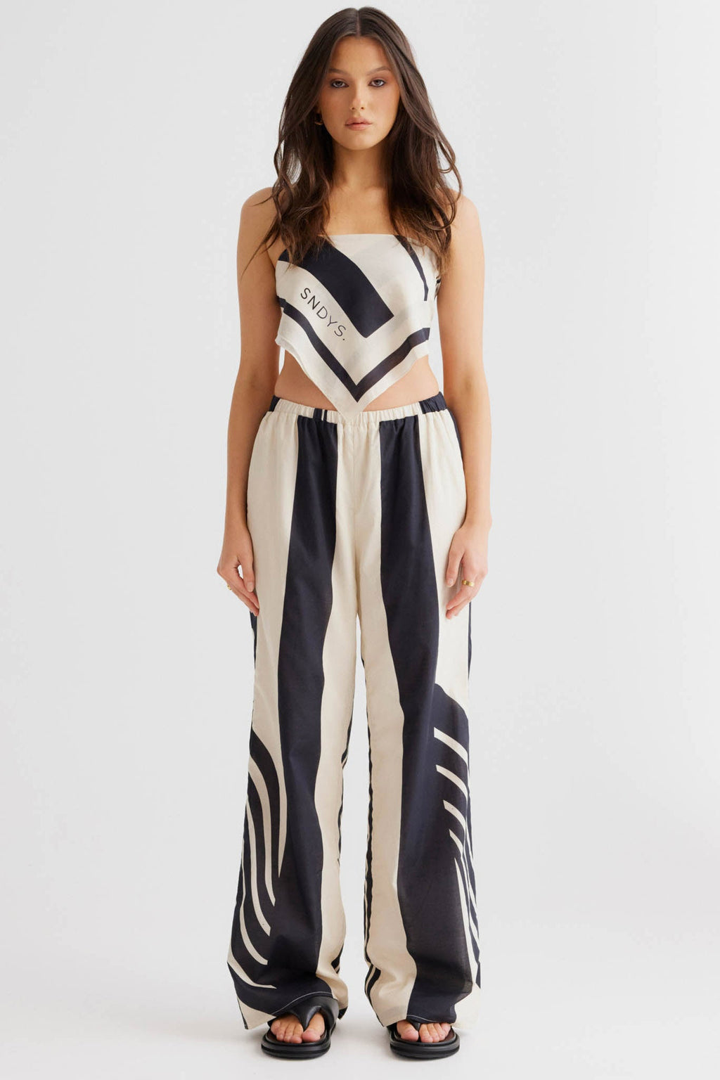 SNDYS Alba Pant Black Print