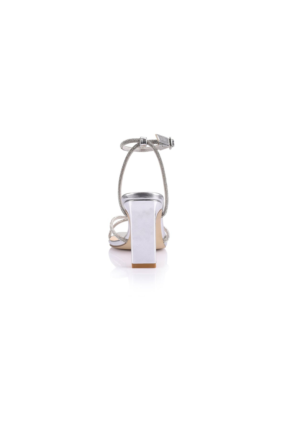 VERALi Kian Block Heel Sandals Silver