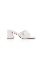 VERALi Stella Block Heel Mules Chalk Smooth
