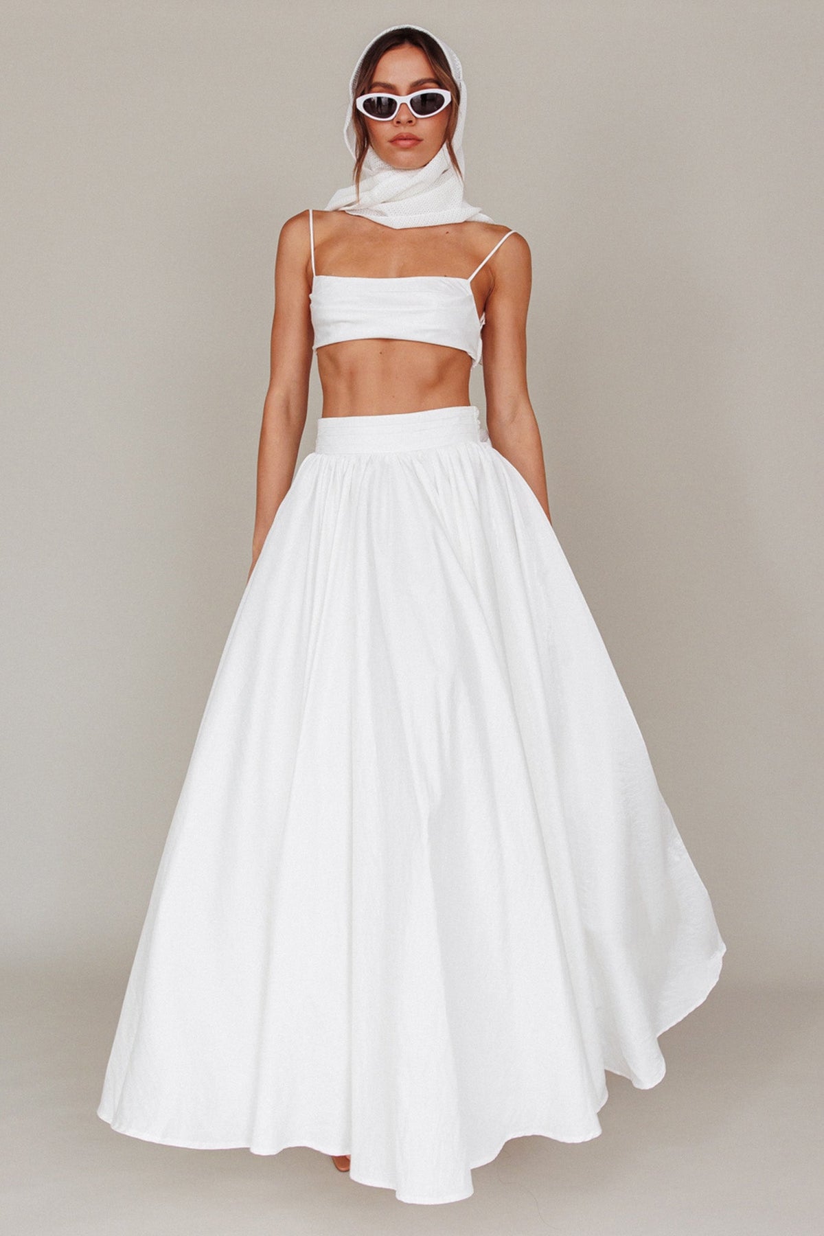 Love Songs Crop Top White