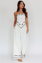 Sought After Wide-Leg Pocket Pants Off White