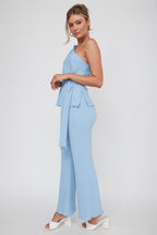 Austin City Textured Pants Blue