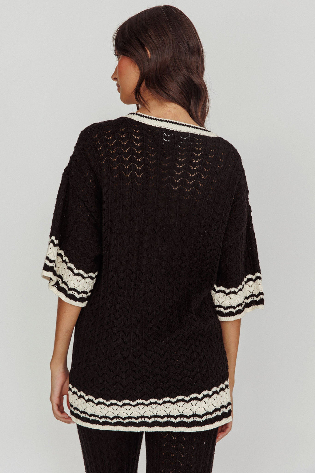 Rhodes Cotton Relaxed Knit Shirt Black