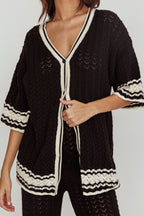 Rhodes Cotton Relaxed Knit Shirt Black