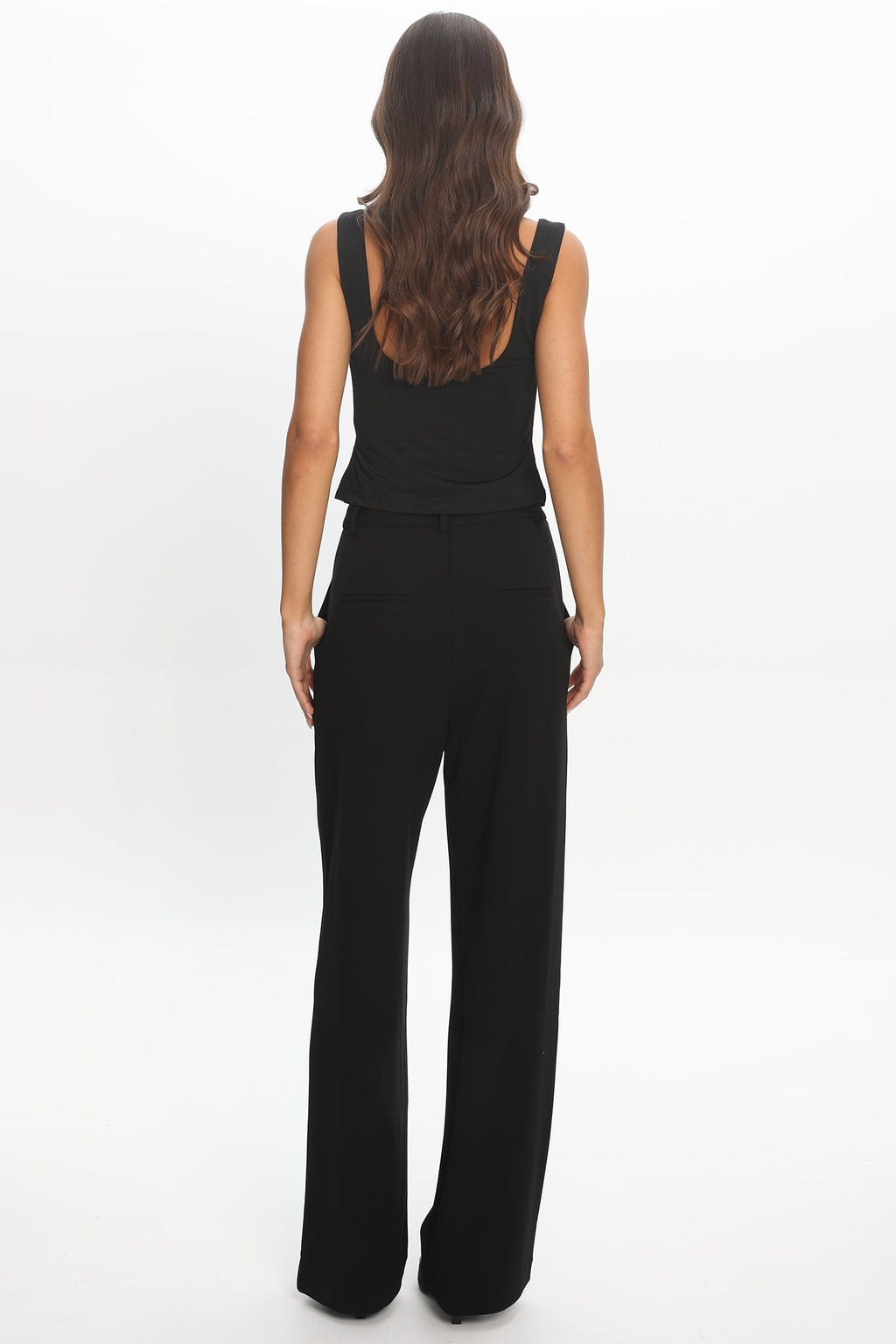 Shellby Wide Leg Pants Black