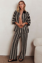 Influence Knit Straight Leg Pants Black