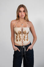 CLEMENTINE Embroidered Corset Top [Pre-order]