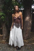 ISOLA Sequin Chiffon Halter Top