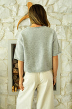 HOLLIS Roll Neck Drop Shoulder Knit Sweater