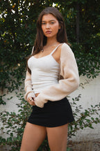 FLUFF Shrug Style Crop Cardigan Bolero