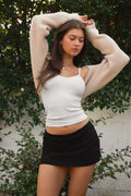 FLUFF Shrug Style Crop Cardigan Bolero