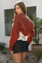 FLUFF Shrug Style Crop Cardigan Bolero