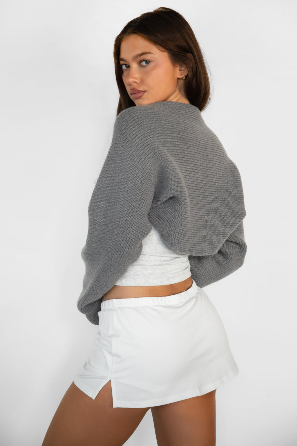 FLUFF Shrug Style Crop Cardigan Bolero