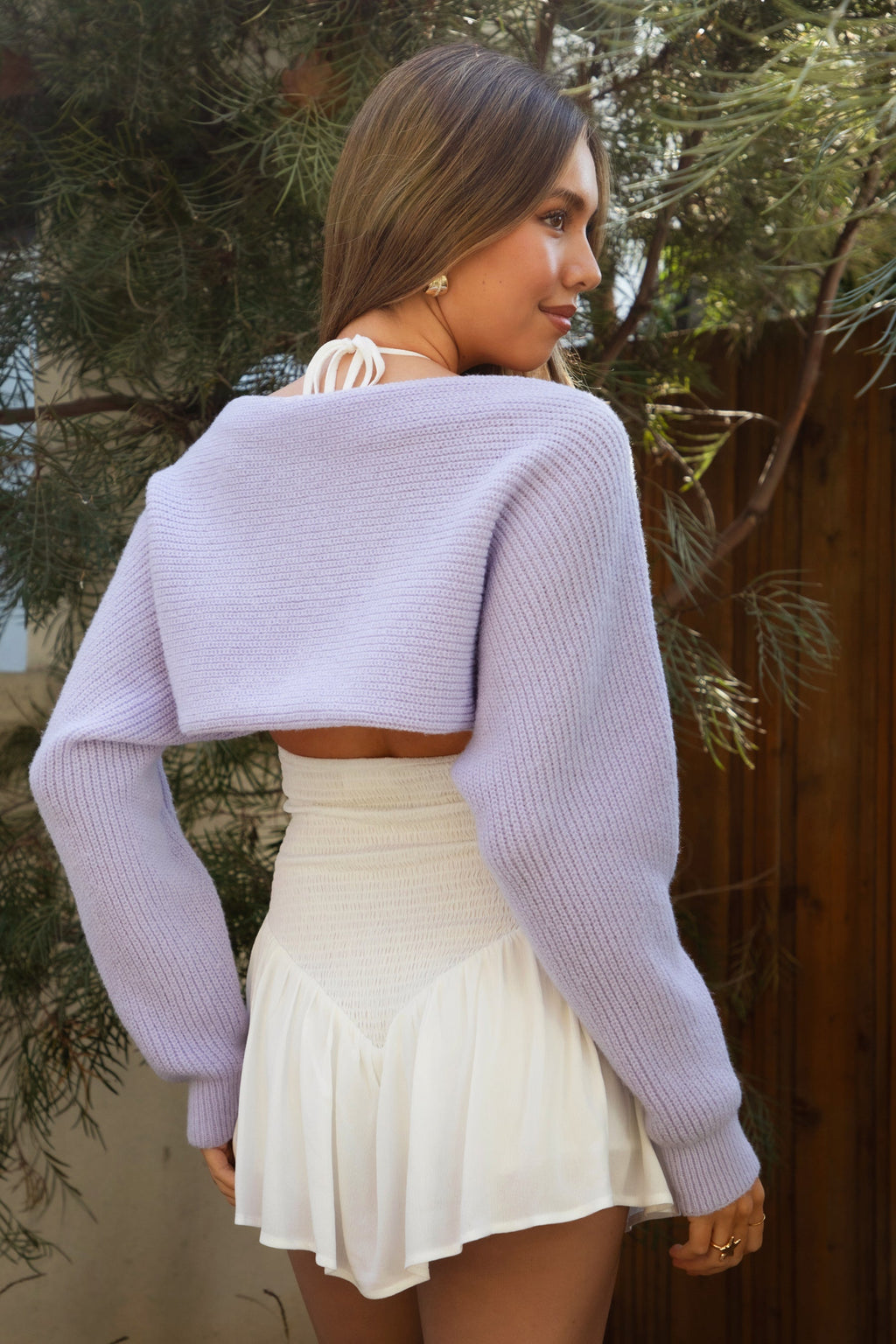 FLUFF Shrug Style Crop Cardigan Bolero