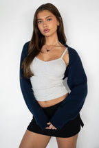 FLUFF Shrug Style Crop Cardigan Bolero