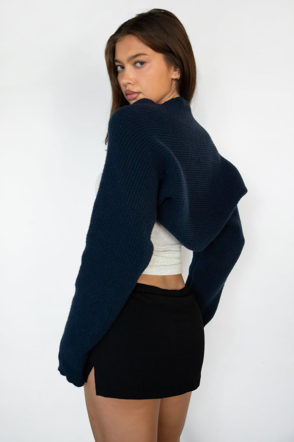 FLUFF Shrug Style Crop Cardigan Bolero