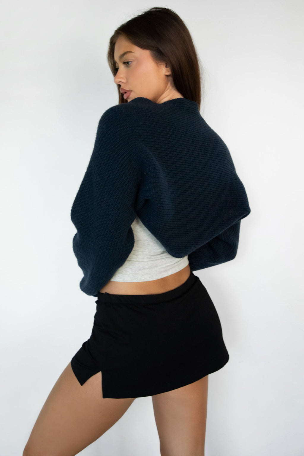 FLUFF Shrug Style Crop Cardigan Bolero
