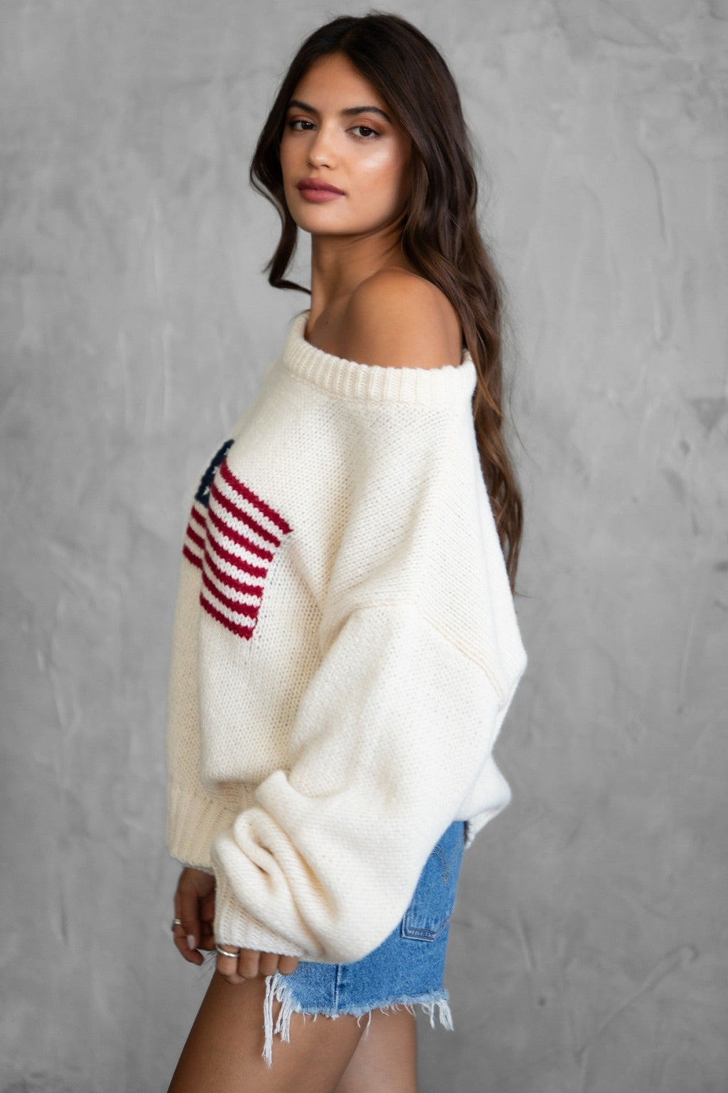 BRANDI Off The Shoulder Sweater