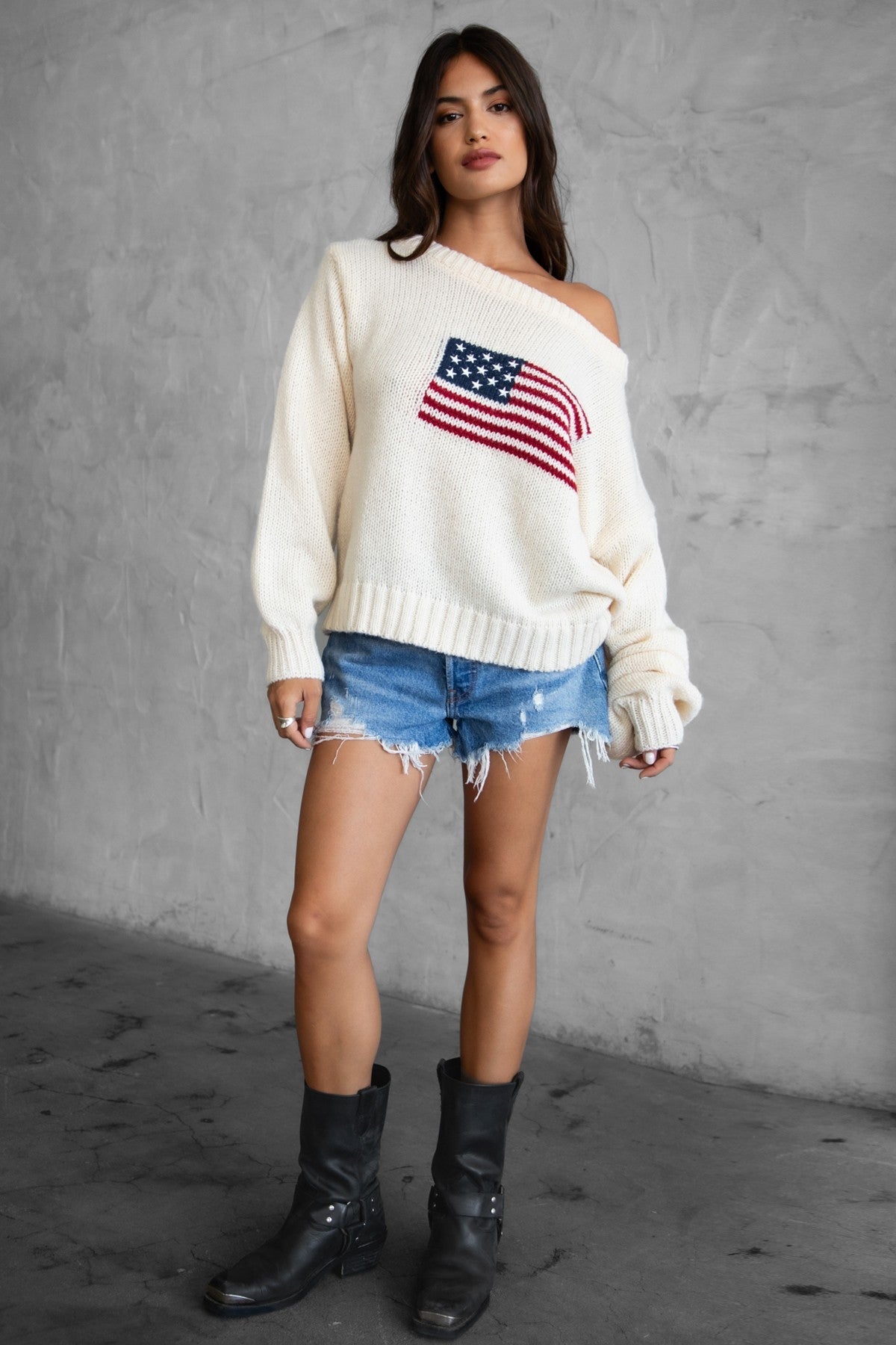 BRANDI Off The Shoulder Sweater