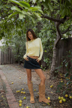 KRISTY Cable Knit Basic Long Sleeve Cardigan