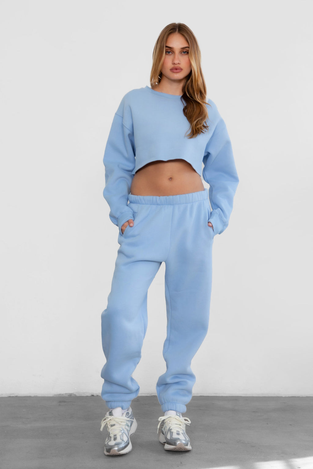 DOVE Plush Fleece High Waist Sweatpants