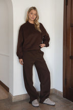 LANI Cloud Fleece Crew Neck Pullover Sweatshirt