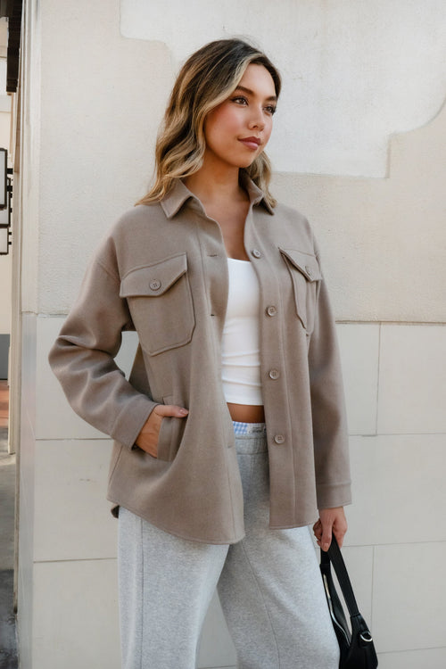 Birken Faux Wool Shacket