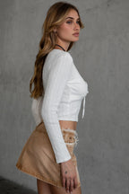 Dinah Jacquard Long Sleeve Top