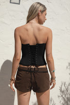 LAUREL Mesh Strapless Bustier Corset Top