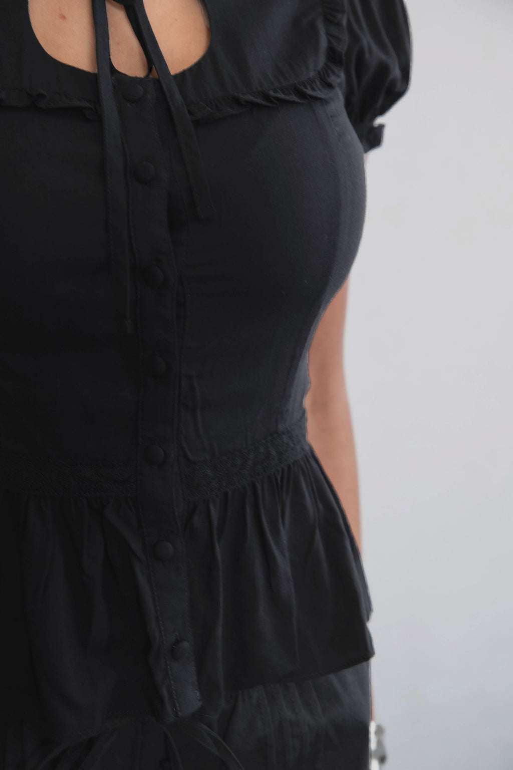 Agatha Rayon Ruffle Blouse Top