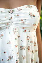 APRICOT Floral Stripe Sheer Babydoll Tank Top