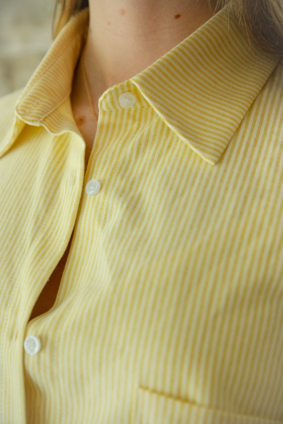 BLAIRE Stripe Oversized Button Down Shirt