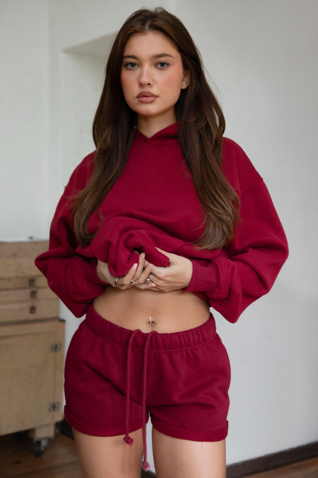 CARLY Cloud Fleece Low Rise Shorts [Partial Pre-order]