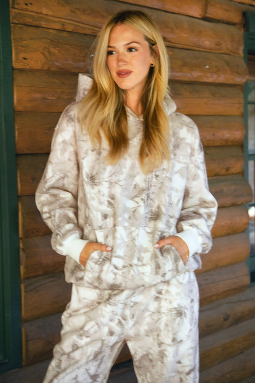 AVERY Light Woodland Camo Cloud Fleece Classic Hoodie