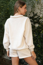 ARDYN Classic Polo Collar Drop Shoulder Long Sleeve Top
