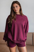 LANI Cloud Fleece Crew Neck Pullover Sweatshirt
