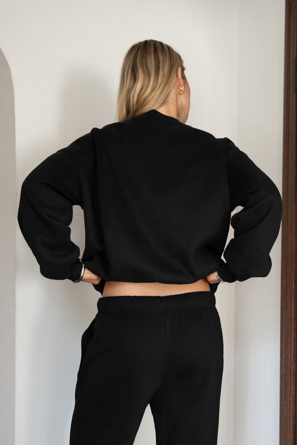 LANI Cloud Fleece Crew Neck Pullover Sweatshirt