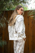 AVERY Light Camo Cloud Fleece Hoodie Zip Up