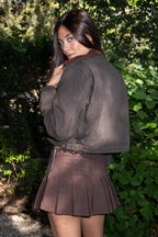 FLINT Washed Solid Twill Cropped Jacket