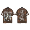 Hellstar Path to Paradise Cherub Graphic Tee Brown