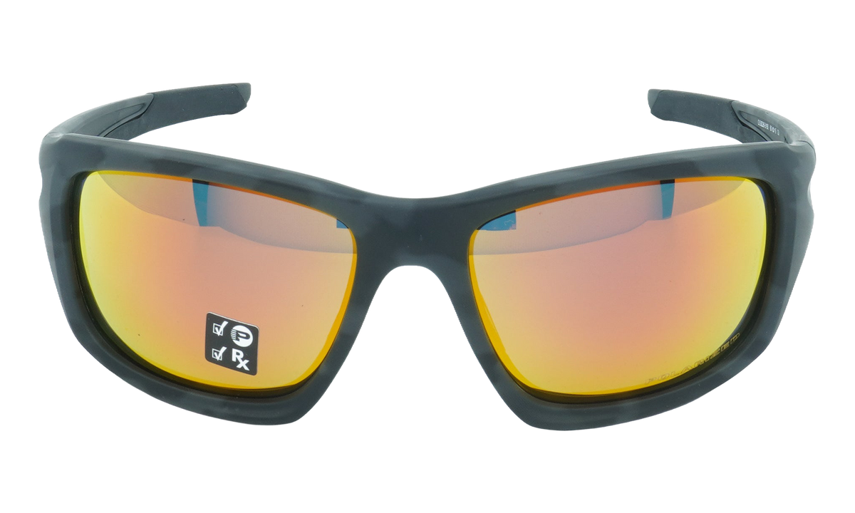 Valve Polarized Sunglasses Matte Black Camo / Ruby Iridium Polarized OO9236 31