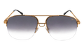 Collins Half Rim 24KT Yellow Gold / Charcoal Black Flash Pink MPCL2 0003 54T6