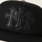 Chrome Hearts Patchwork Leather Three-flowered Hat #377125