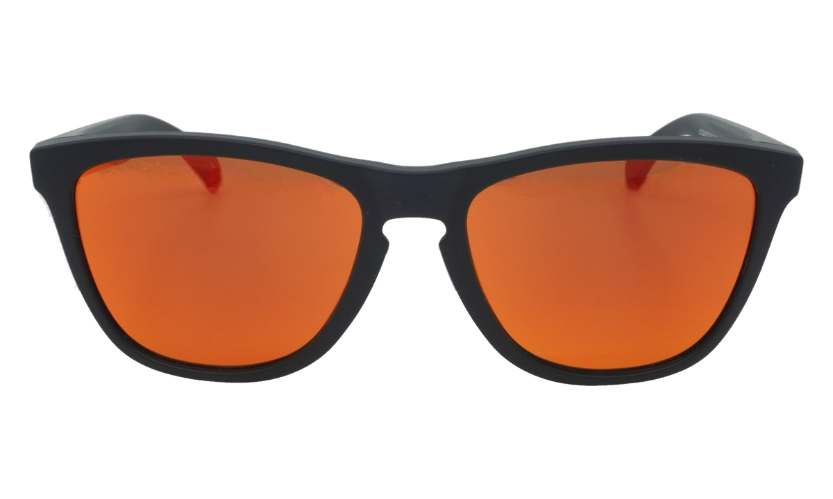(Asian Fit) Frogskins Sunglasses Matte Black / PRIZM Ruby OO9245 63