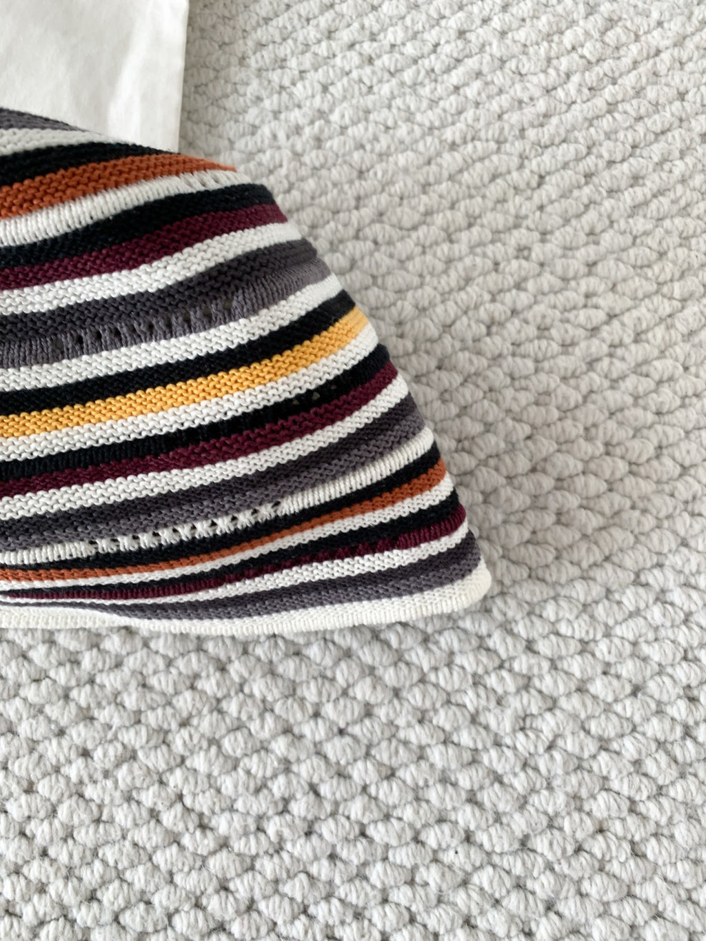 Chanel Cloche Hat Cotton Mixed Fibers Metal Multicolor #384926
