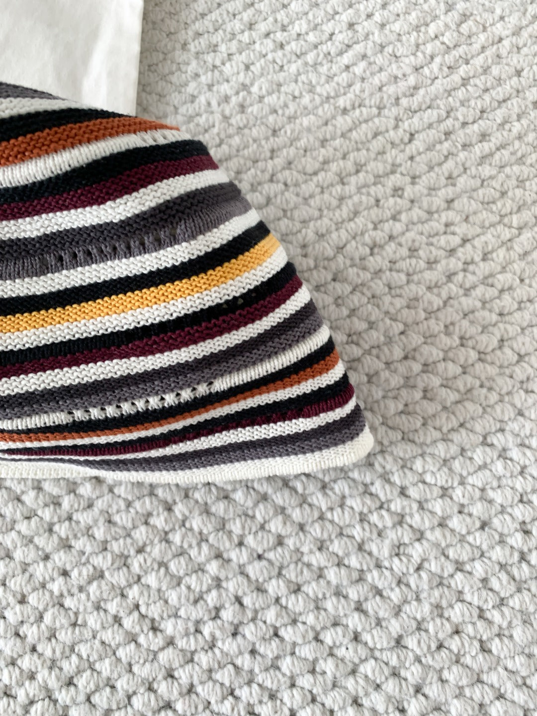 Chanel Cloche Hat Cotton Mixed Fibers Metal Multicolor #384926