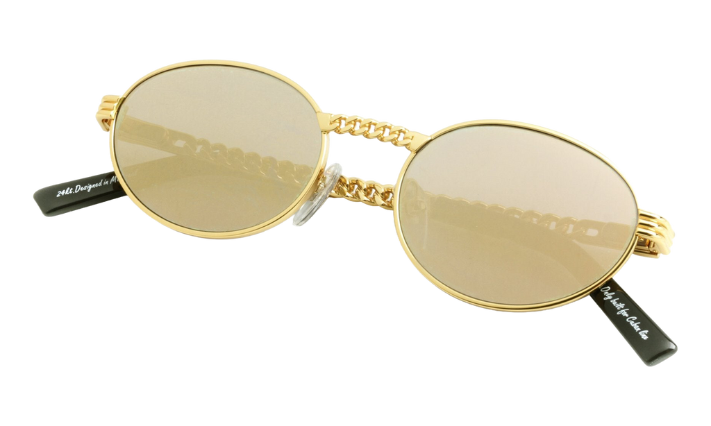 Pac Cuban Link Edition 24KT Yellow Gold / Revo Brown Flash Gold CLPC2 0004 16B8
