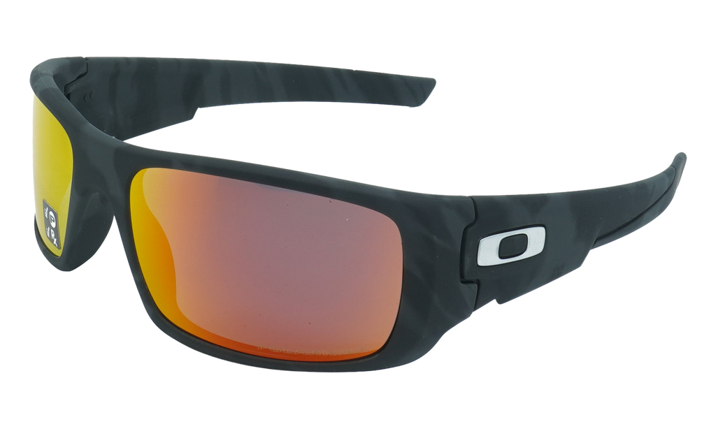 Crankshaft Polarized Sunglasses Matte Black Camo / Ruby Iridium Polarized OO9239 30