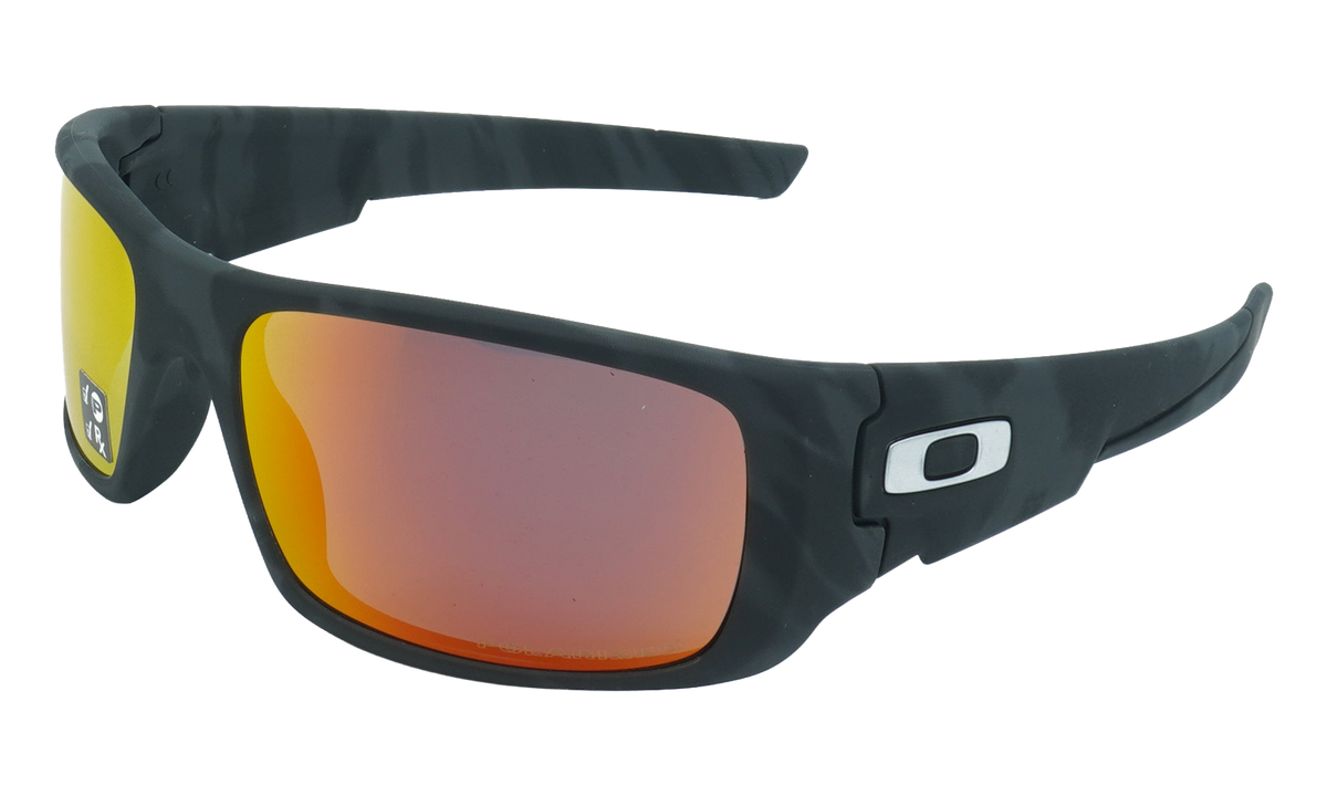 Crankshaft Polarized Sunglasses Matte Black Camo / Ruby Iridium Polarized OO9239 30