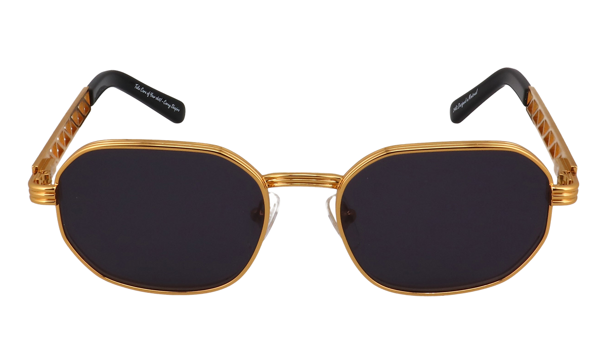Hustler Jacques Cartier Edition 24KT Yellow Gold / Black JCHU2 0001 CUT 11B5